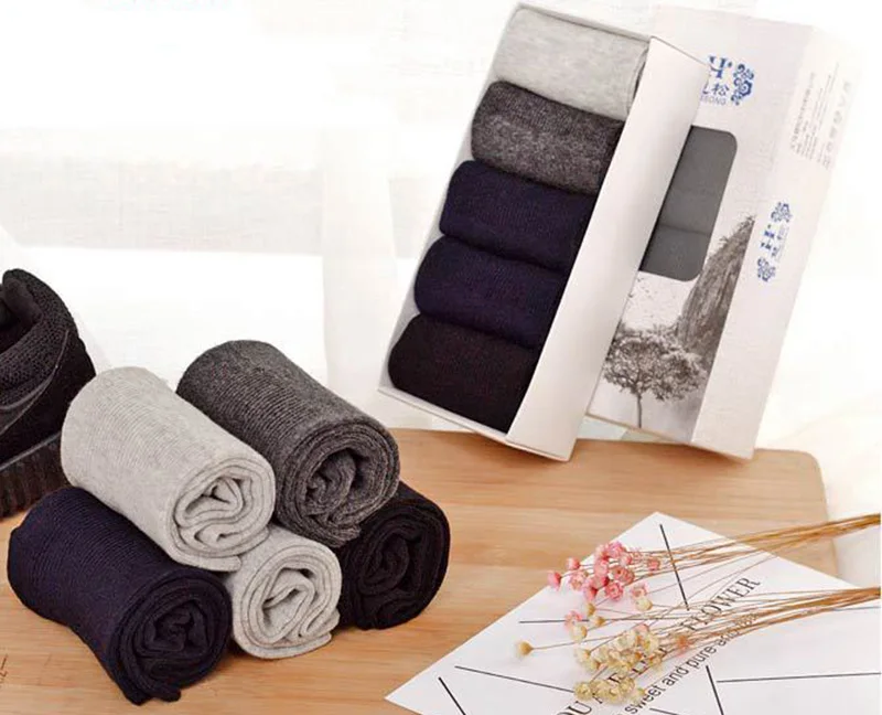 5 Pairs/Lot Diabetic Socks Men Prevent Varicose Veins Socks for Diabetes Hypertensive Patients Cotton Material Big Size46,47,48