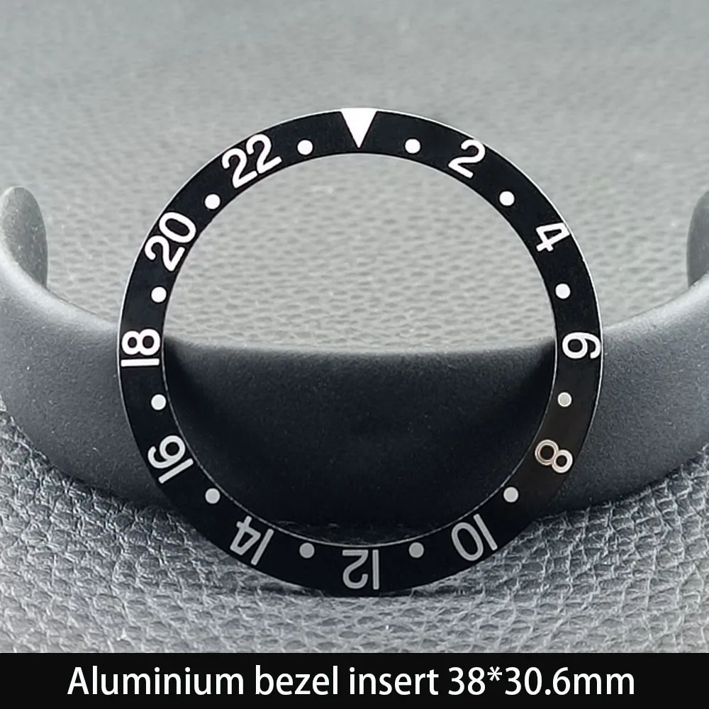 Sloping 38mm*30.6mm Ceramic Bezel GMT and Diving Watch Insert For 40mm Mens Watch Replace Watch Face Watch Bezel Inserts