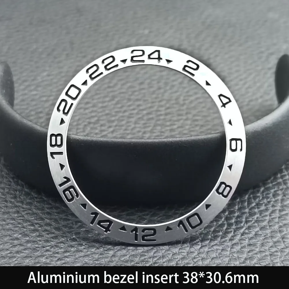 Sloping 38mm*30.6mm Ceramic Bezel GMT and Diving Watch Insert For 40mm Mens Watch Replace Watch Face Watch Bezel Inserts