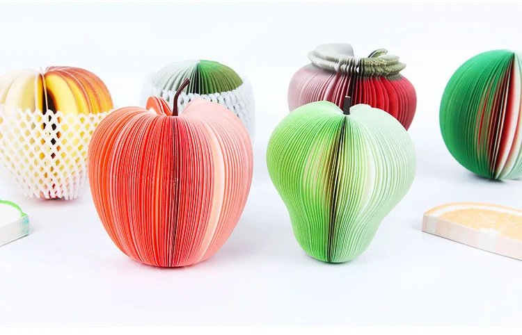 1set Cute Sticky Notes Creative DIY Fruit Memo Pads Wall Stickers Paper Korean Stationery Office Papelaria Supplies