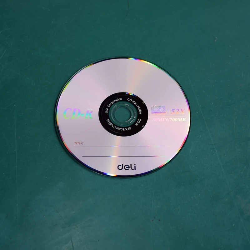 4PCS/LOT Deli 3725 CD-R Blank Discs Recordable Compact Disc 700MB/80min/52x CD-R BLANK Discs