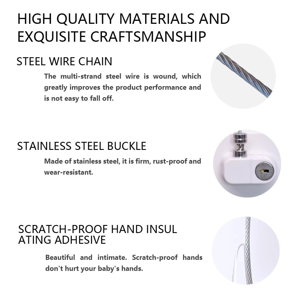 Baby Child Safety Lock Window Refrigerator Opening Security Cable Door Lock For Kids Safety Protector Protection Child Safety
