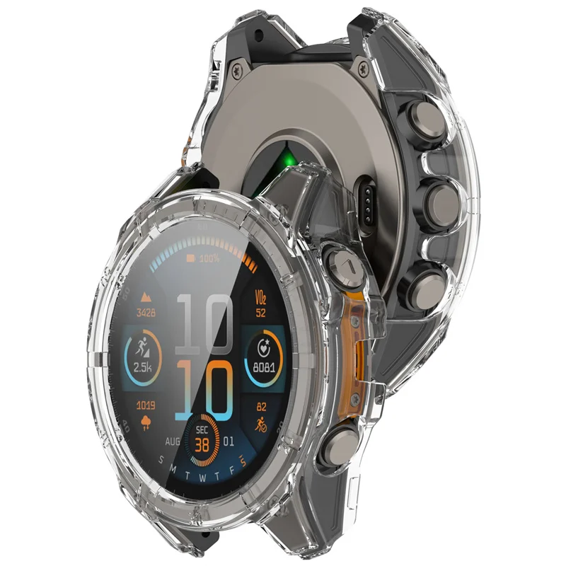PC Case+Glass for Garmin Fenix 8 43mm 51mm 47mm Screen Protector Anti-scratch Film Bumper Protective Cover for Garmin Fenix 8