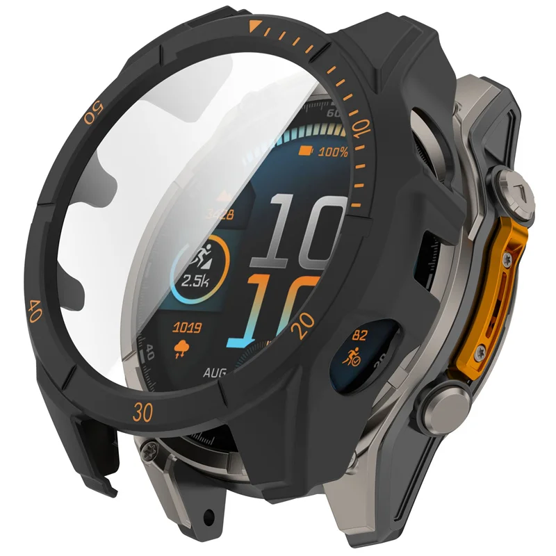 PC Case+Glass for Garmin Fenix 8 43mm 51mm 47mm Screen Protector Anti-scratch Film Bumper Protective Cover for Garmin Fenix 8