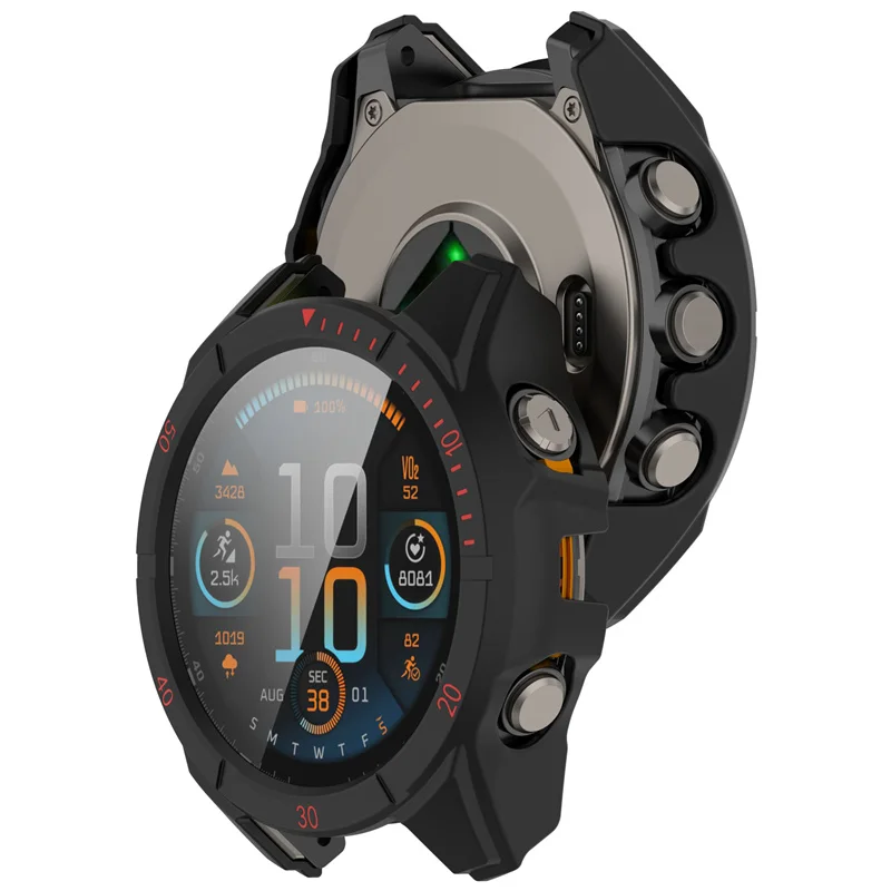 PC Case+Glass for Garmin Fenix 8 43mm 51mm 47mm Screen Protector Anti-scratch Film Bumper Protective Cover for Garmin Fenix 8