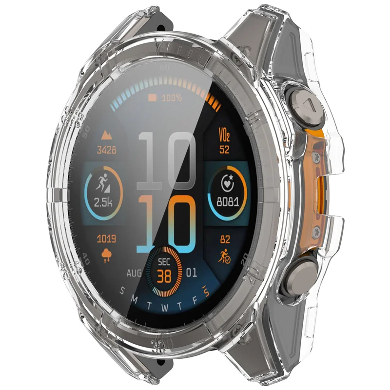 PC Case+Glass for Garmin Fenix 8 43mm 51mm 47mm Screen Protector Anti-scratch Film Bumper Protective Cover for Garmin Fenix 8