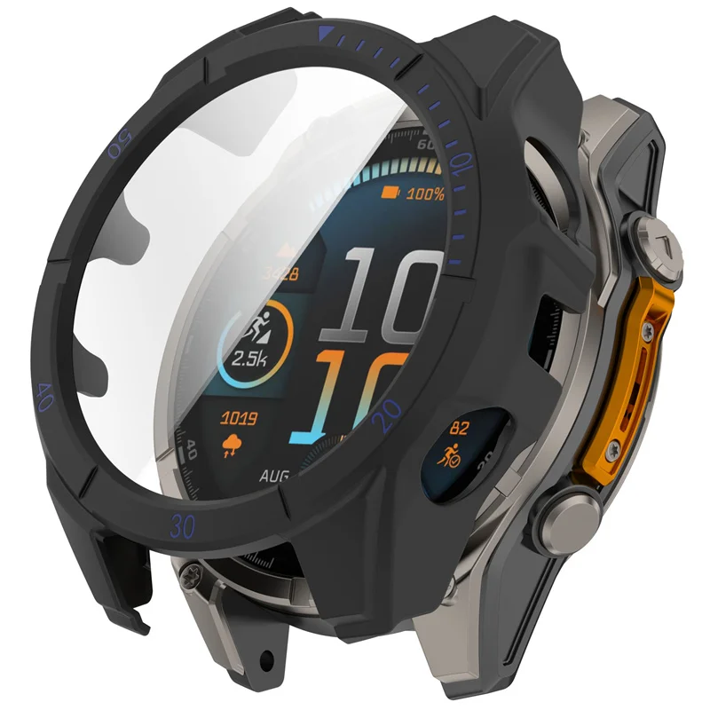 PC Case+Glass for Garmin Fenix 8 43mm 51mm 47mm Screen Protector Anti-scratch Film Bumper Protective Cover for Garmin Fenix 8