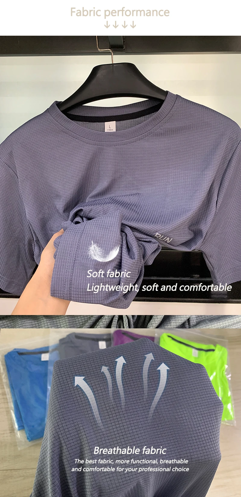 Multicolor Summer Short Sleeve Sport Shirt High Quality Gym Clothing Men Jersey Fitness Shirt Trainer Running T-Shirt Sportswear