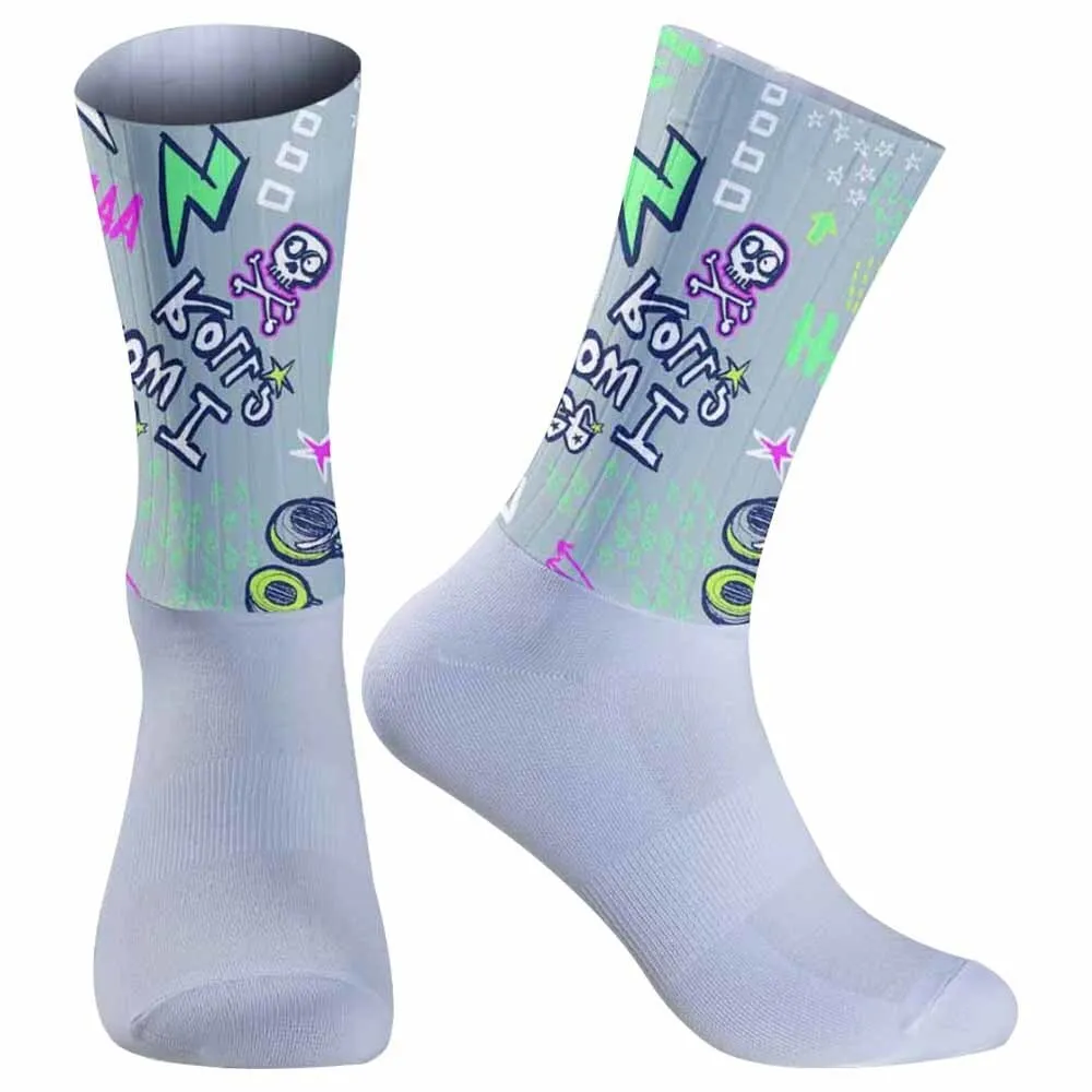 2026 Cycling Socks Unisex Adult Targeted Compression Non Slip Hiking Runing Socks 2024 New Lightweight Mesh Design Bicycle Socks