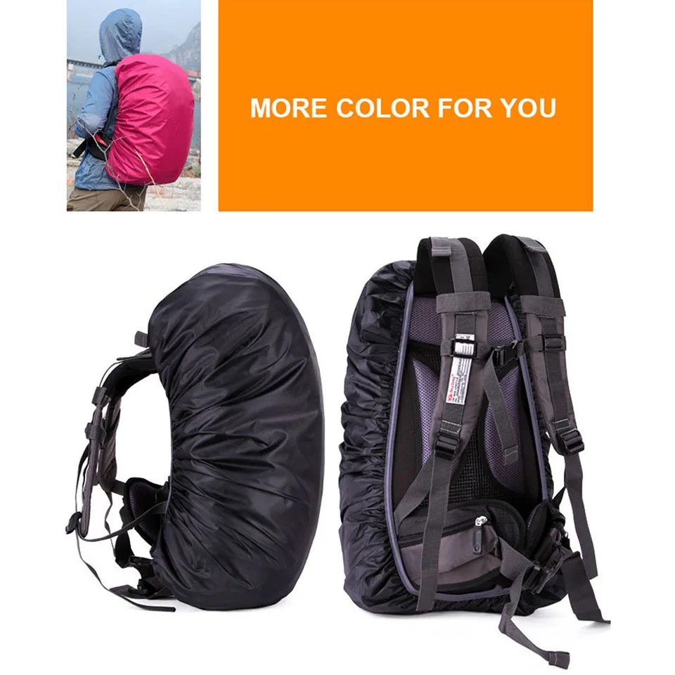 KoKossi 20-80L Lightweight Nylon Water Resistant Waterproof Backpack Outdoor Camping Hiking Travel Cycling Rain Cover Dust Cover