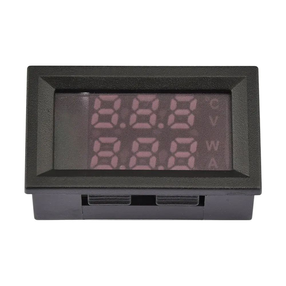 DC 4-30V LED Display Dual Red Blue Green Digital Temperature Sensor DC Single Voltage Dual Thermometer NTC 10K 3950 Probe Cable