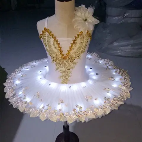 Ruoru Professional Ballerina Led Ballet Tutu For Child Children Kids Girls Adults Pancake Tutu Dance Costumes Ballet Dress Girls