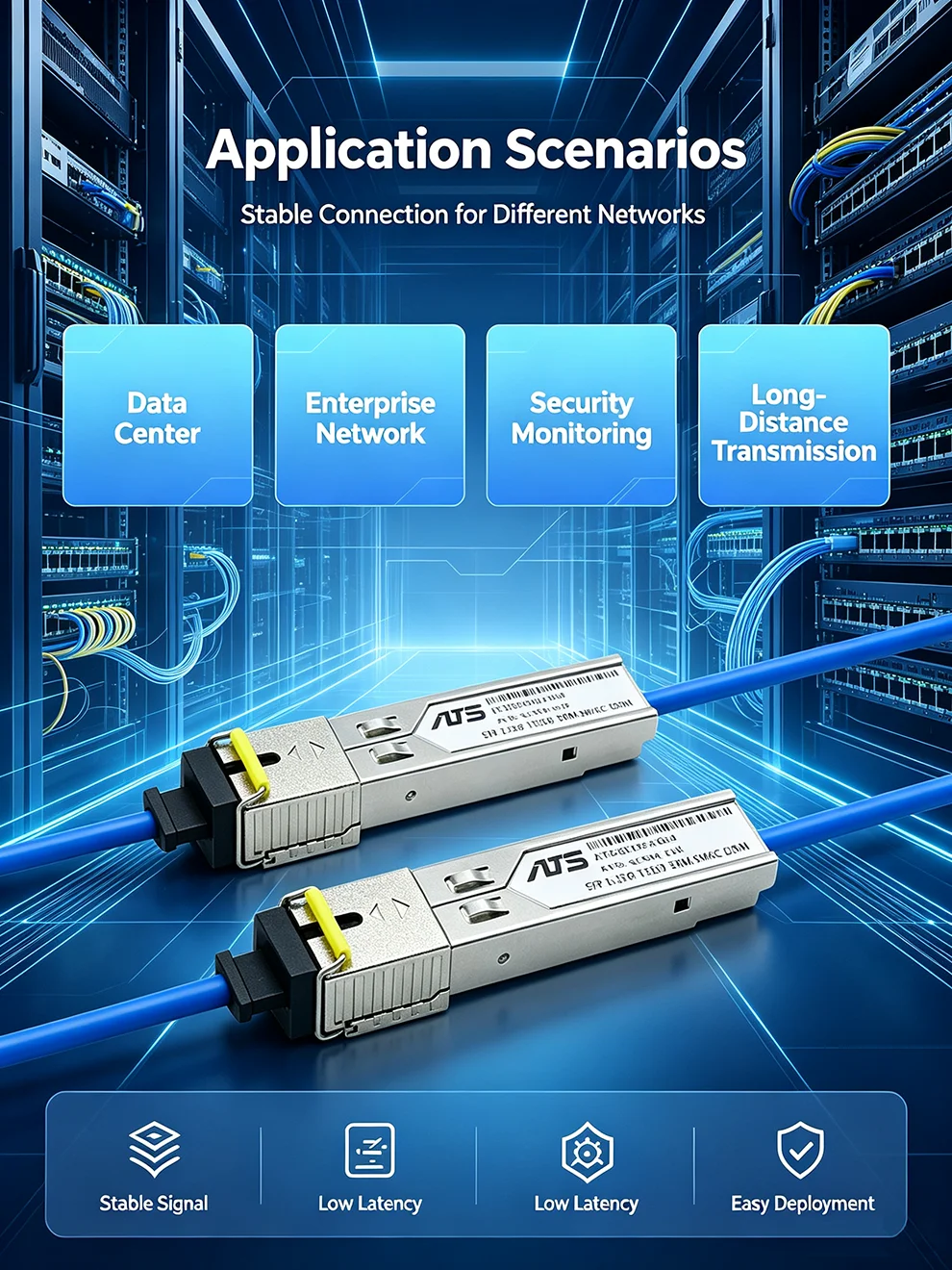SFP Module SC Interface 1310/1550nm 1.25G BIDI Fiber Transceiver DDM Gigabit SFP Optical Module Compatible with H3C Cisco Huawei