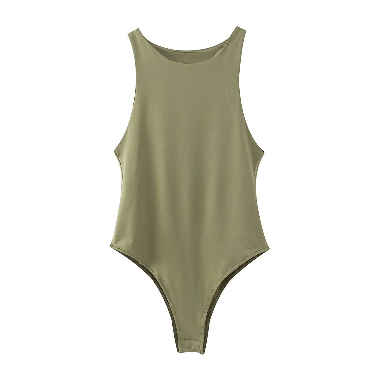 2024 summer solid sexy bodycon women bodysuits female 4 color green slim casual bodysuit chic lady club short playsuits femme