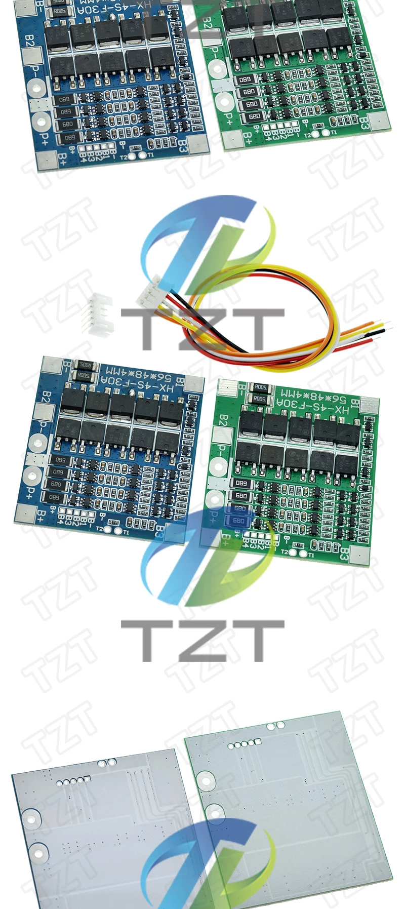 BMS 4S 3.2V 3.7V 30A LiFePO4 / Lithium Battery Charge Protection Board 12.8V 14.4V 18650 32650 Battery Packs With Balance