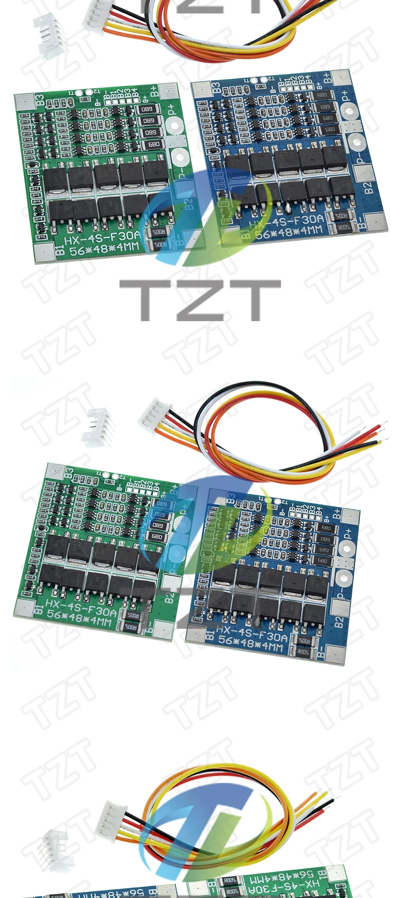 BMS 4S 3.2V 3.7V 30A LiFePO4 / Lithium Battery Charge Protection Board 12.8V 14.4V 18650 32650 Battery Packs With Balance