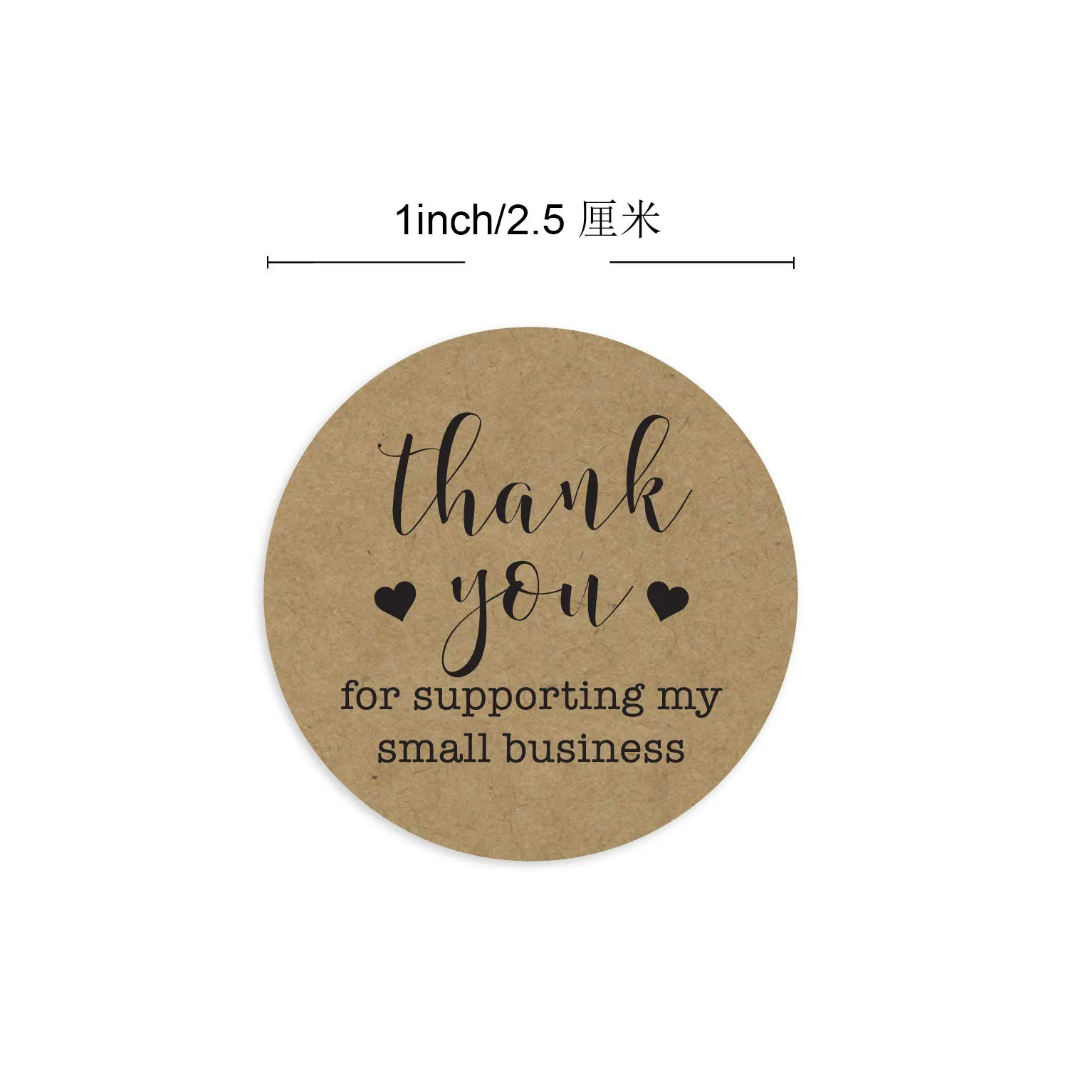 50-500pcs Merci Kraft Sticker French Thank You Fait Main Avec Amour DIY Multifunction Paper Label Adhesive Gift Seal Sticker