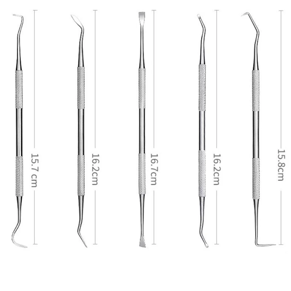 Dental Mirror Sickle Tartar Scaler Teeth Pick Spatula Dental Laboratory Equipment Dentist Gift Oral Care Tooth Cleaning Tools