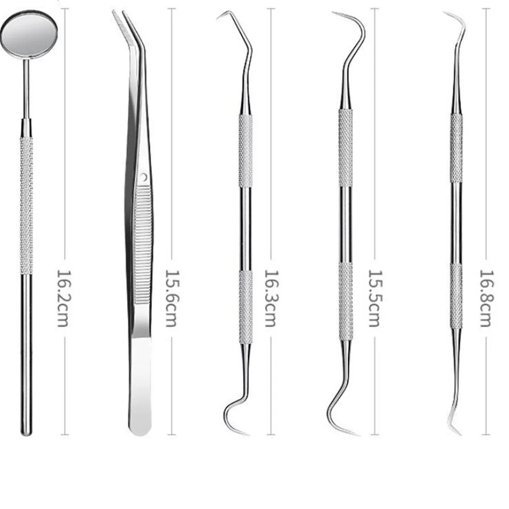 Dental Mirror Sickle Tartar Scaler Teeth Pick Spatula Dental Laboratory Equipment Dentist Gift Oral Care Tooth Cleaning Tools