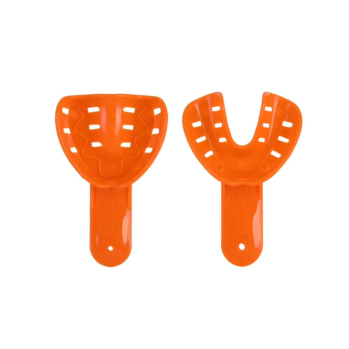 12pcs Dental Impression Trays Dentist Impression Durable Plastic Teeth Holder Lab Dentistry Accessory Tools