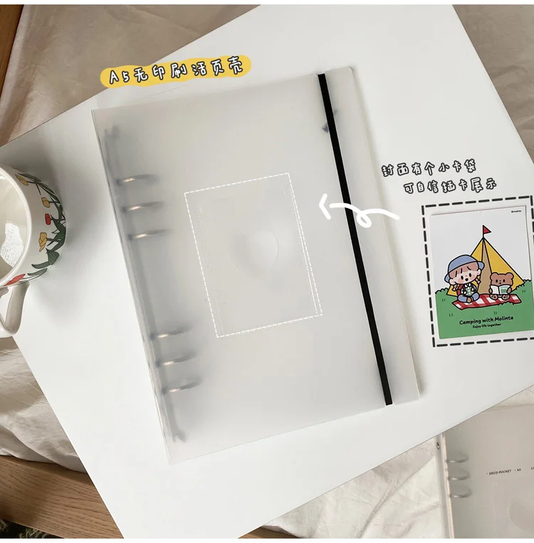 Yoofun A5 Binder Storage Collect Card Holder Book Journal Diary Agenda Planner Korean Idol Photo Organizer School Stationery