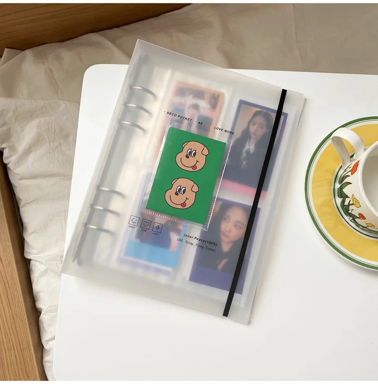 Yoofun A5 Binder Storage Collect Card Holder Book Journal Diary Agenda Planner Korean Idol Photo Organizer School Stationery