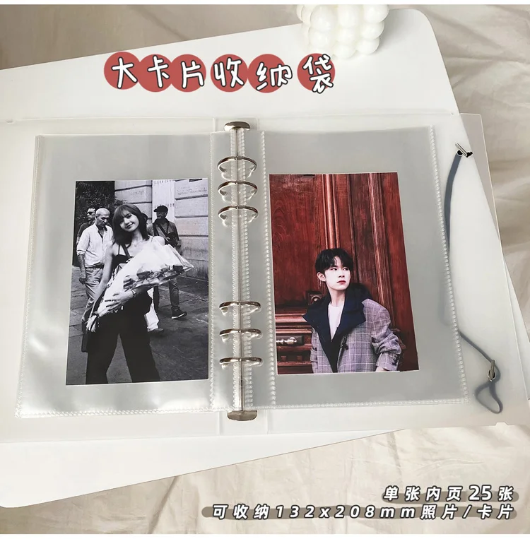 Yoofun A5 Binder Storage Collect Card Holder Book Journal Diary Agenda Planner Korean Idol Photo Organizer School Stationery
