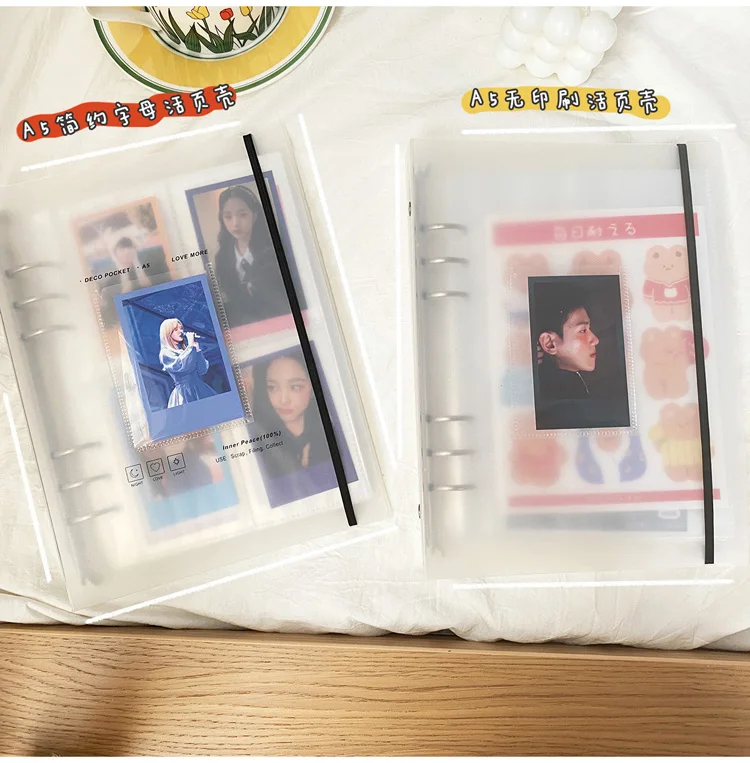 Yoofun A5 Binder Storage Collect Card Holder Book Journal Diary Agenda Planner Korean Idol Photo Organizer School Stationery