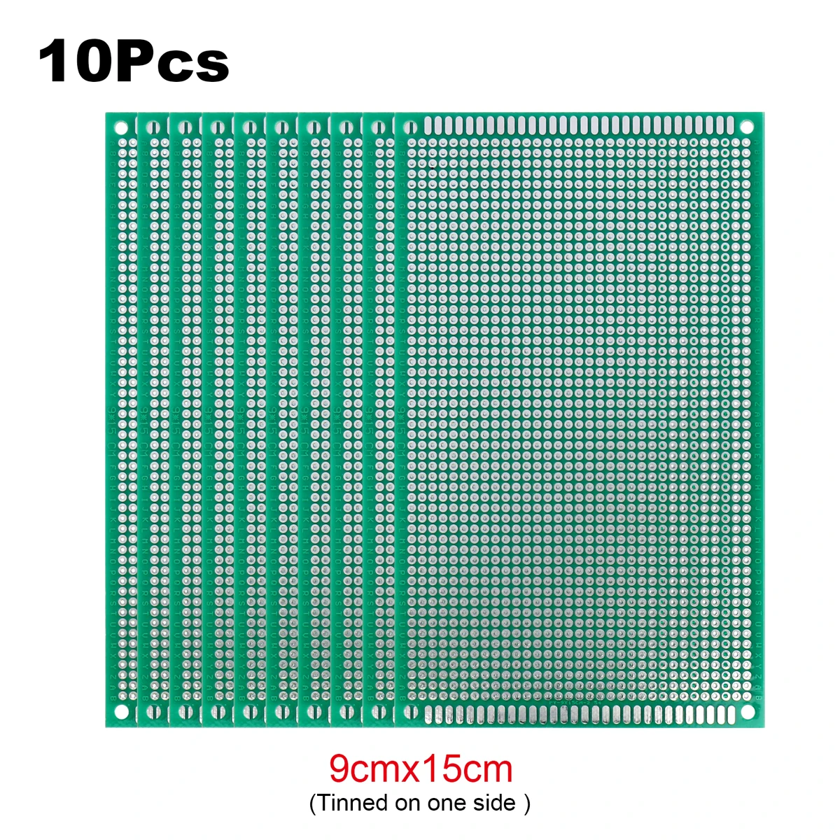 2Pcs PCB Prototype Board Circuit Universal Stripboard Prototyping Single Side 2x8 3x7 4x6 5x7 6x8 7x9 8x12 9x10 Soldering
