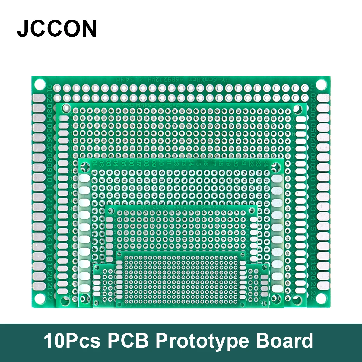 2Pcs PCB Prototype Board Circuit Universal Stripboard Prototyping Single Side 2x8 3x7 4x6 5x7 6x8 7x9 8x12 9x10 Soldering