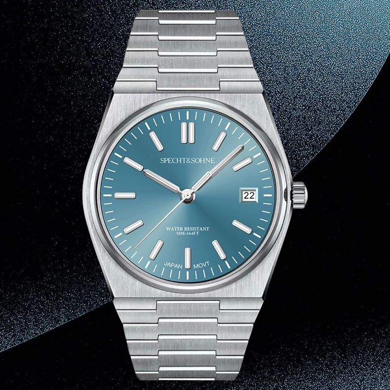 2026 New Arrivals Specht&Sohne Mens Watches Stainless Steel Sapphire Classic Quartz Men Watch Relogio Masculino 100M Waterproof