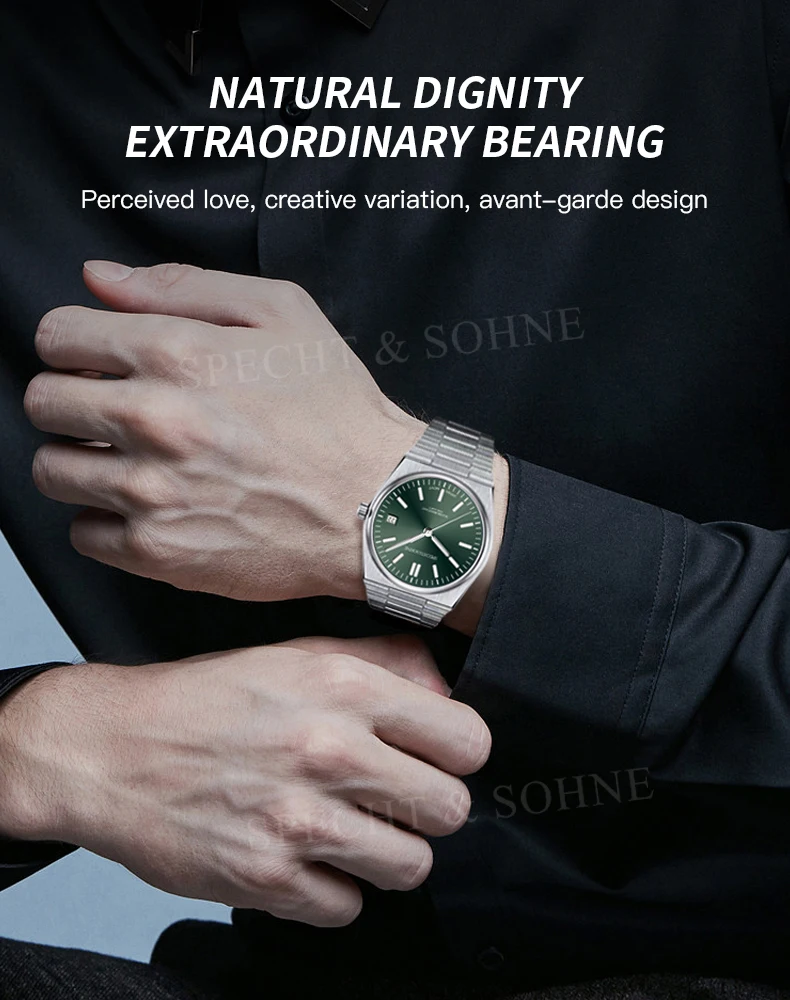 2026 New Arrivals Specht&Sohne Mens Watches Stainless Steel Sapphire Classic Quartz Men Watch Relogio Masculino 100M Waterproof
