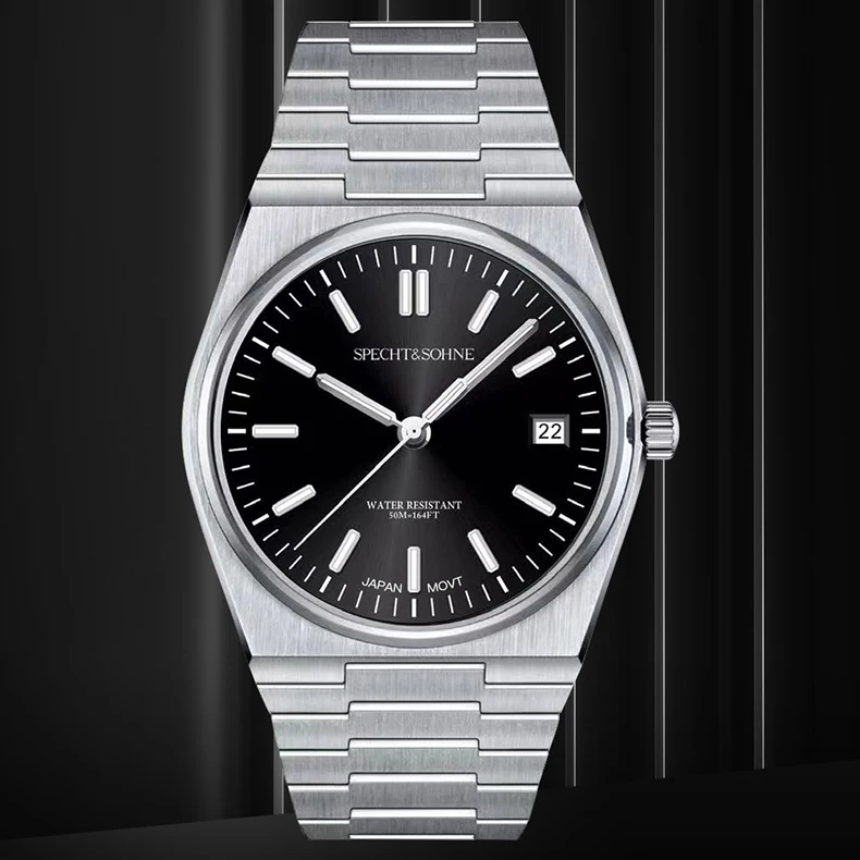 2026 New Arrivals Specht&Sohne Mens Watches Stainless Steel Sapphire Classic Quartz Men Watch Relogio Masculino 100M Waterproof