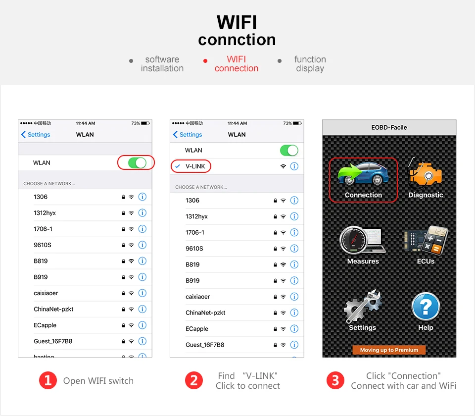 Mini ELM327 V2.1 Bluetooth-Compatible Wifi ELM327 V1.5 On Android IOS OBD II Code Reader