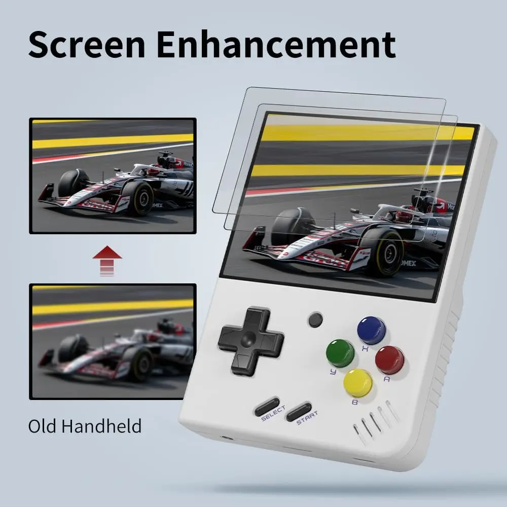 MIYOO Mini Plus Portable Retro Handheld Game Console 3.5-inch IPS HD Screen Children's Gift Linux System Classic Gaming Emulator