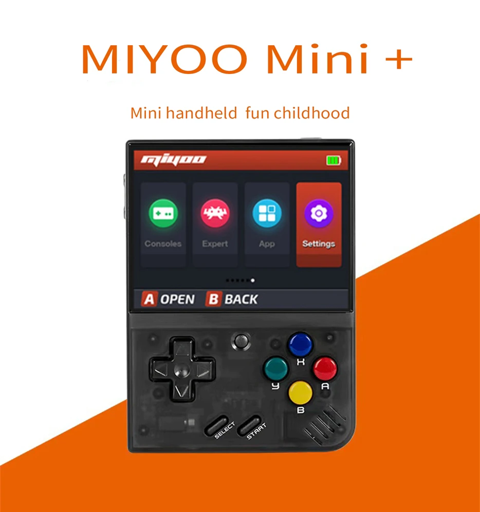 MIYOO Mini Plus Portable Retro Handheld Game Console 3.5-inch IPS HD Screen Children's Gift Linux System Classic Gaming Emulator