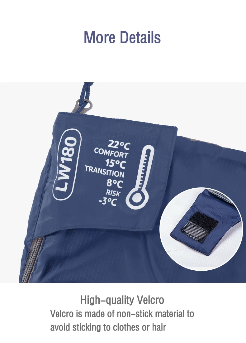 NaturehikeLW180 Sleeping Bag Ultralight Portable Sleeping Bag Spring Summer Sleeping Bag Outdoor Hiking Camping Travel Equipment