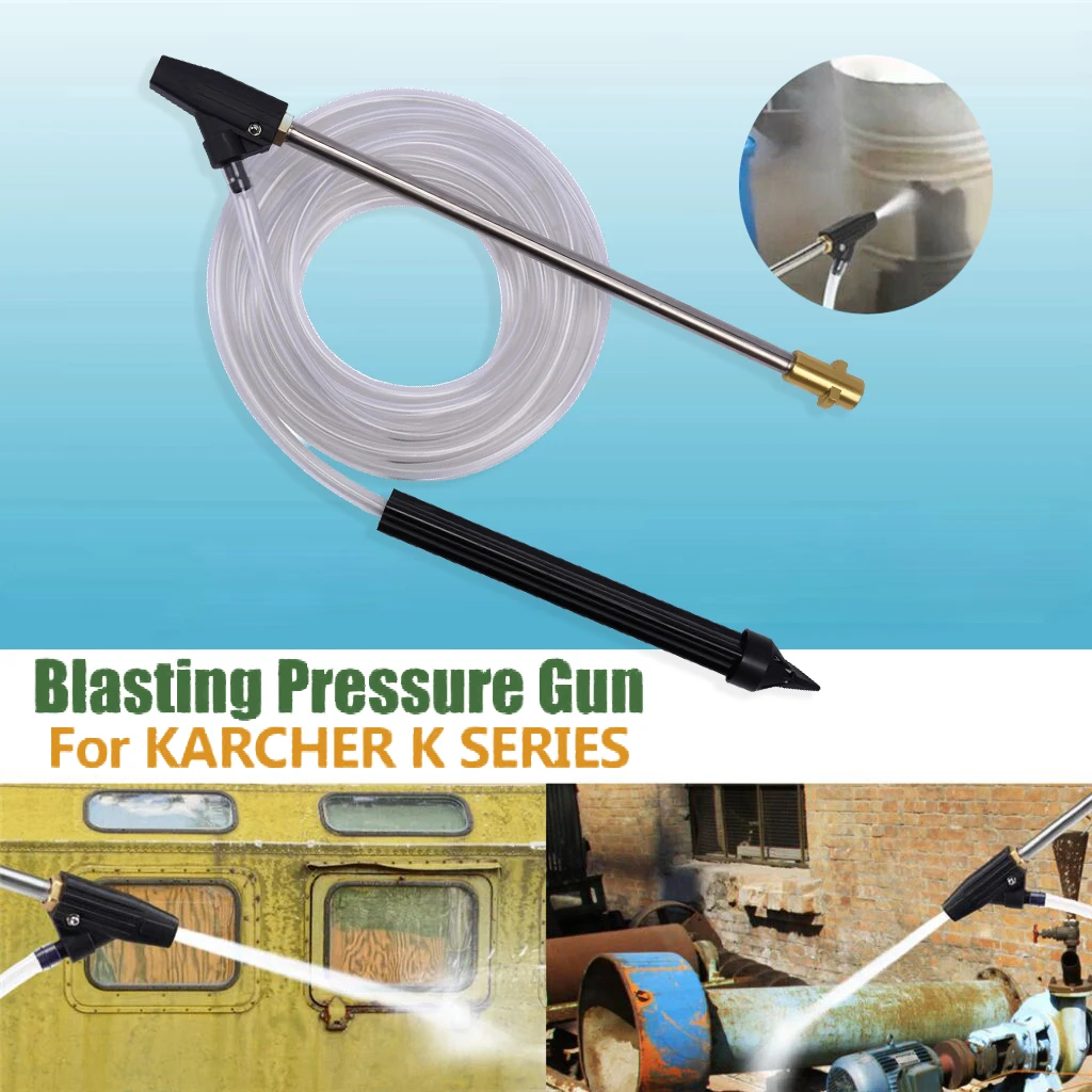 Pressure Washer SandBlasting Kit Wet Sandblaster Lance Nozzle for Karcher Huter Interskol Lavor Parkside High Pressure Washer