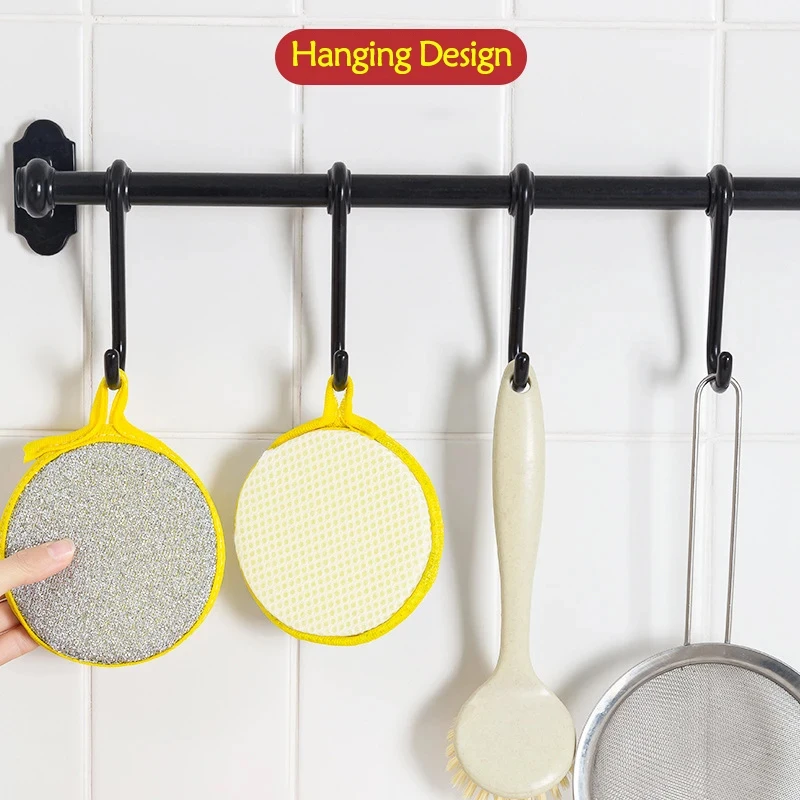 5/10/20Pcs Double Side Dishwashing Sponge Dish Washing Brush Pan Pot Dish Wash Sponges Household Cleaning Kitchen Tools