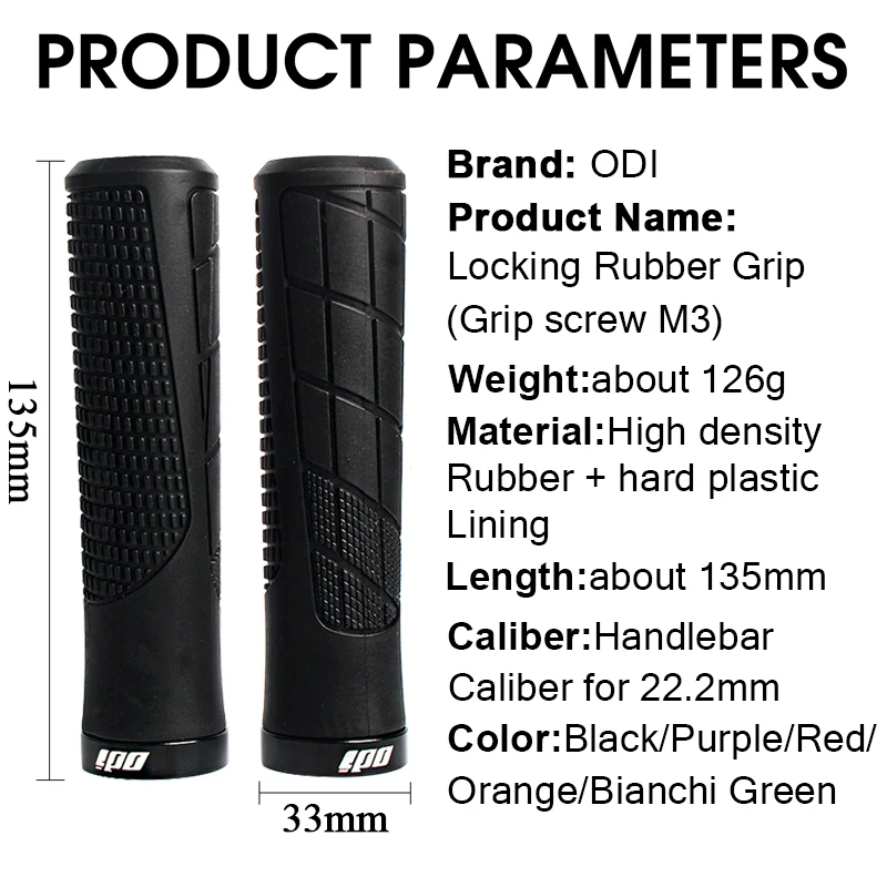 ODI Bike Handlebar Grips High Quality Mountain Bike Grips Non-slip Mtb Cuffs Shock Absorption Bike Handle Bicycle Accessories