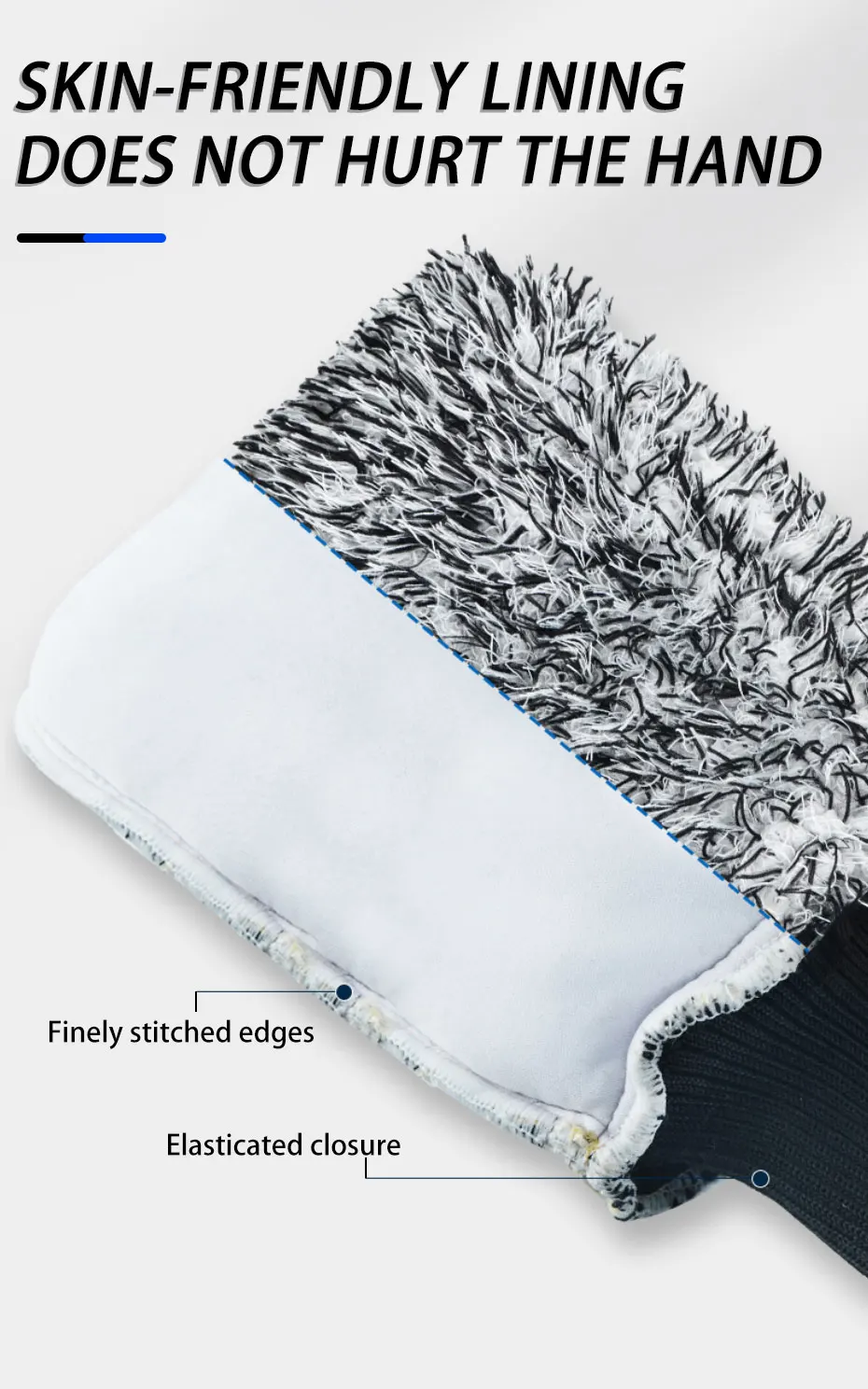 SEAMETAL Car Wash Microfiber Wheels Brush Non-Slip Ultra Soft Car Cleaning Gloves Mitt Car Wheel Spokes Brushes Car Accessories