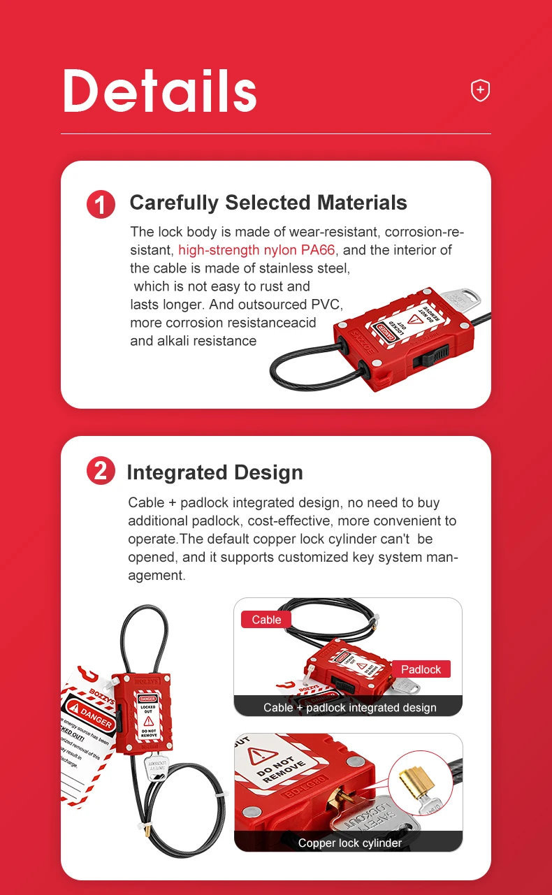 Adjustable Steel Cable Lock with 3 Keys Aluminum Alloy Padlock for Bicycle Locker Gate Toolbox Outdoor Equipment