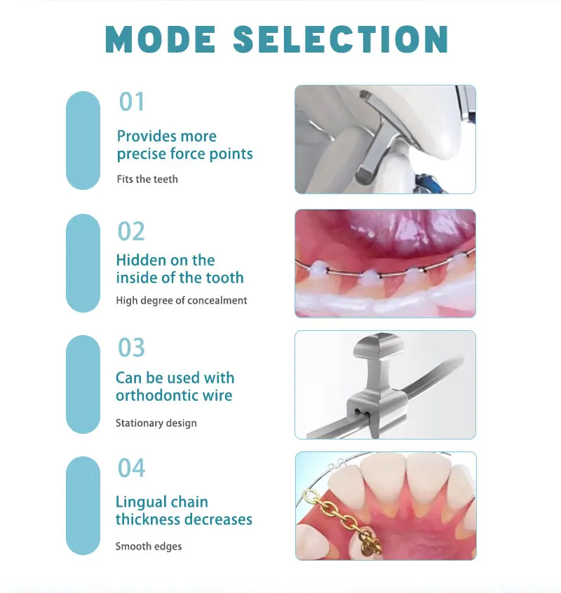 10Pcs Dental Orthodontic Lingual Buttons Metal Bondable Direct Eyelets Traction Hook Dentistry Accessories Materials