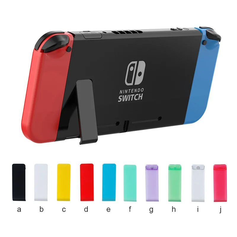 2023 Hot 1PC For Nintendo Switch Console Back Bracket NS Back Cover Support Tripod Durable White Blue ABS Material Phone Holder