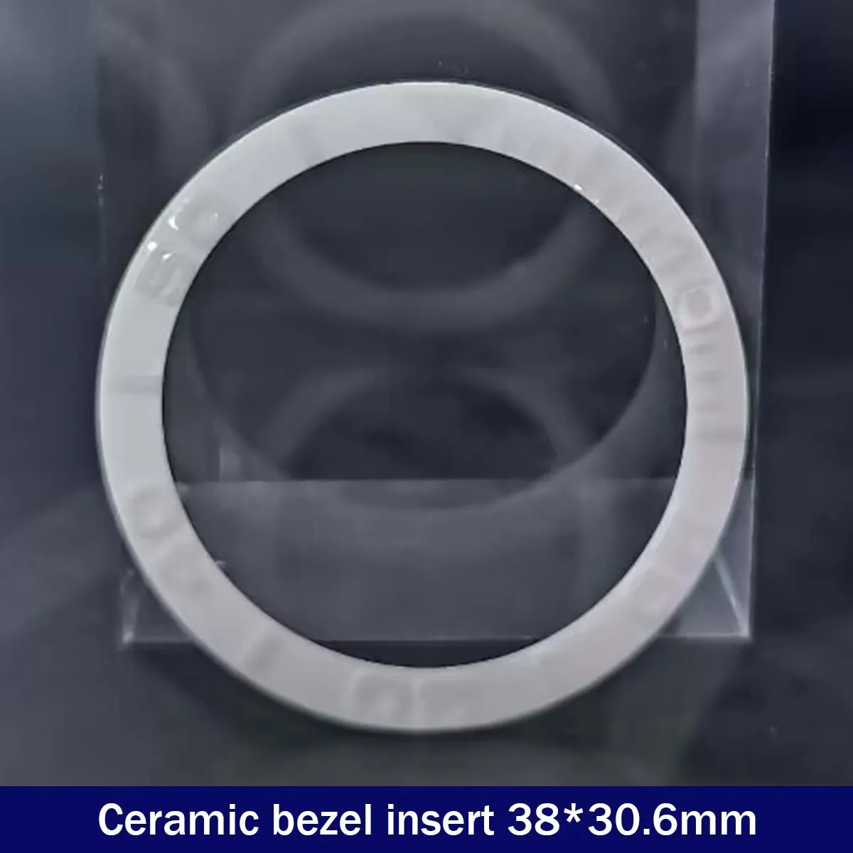 Sloping 38mm*30.6mm Ceramic Bezel GMT and Diving Watch Insert For 40mm Mens Watch Replace Watch Face Watch Bezel Inserts