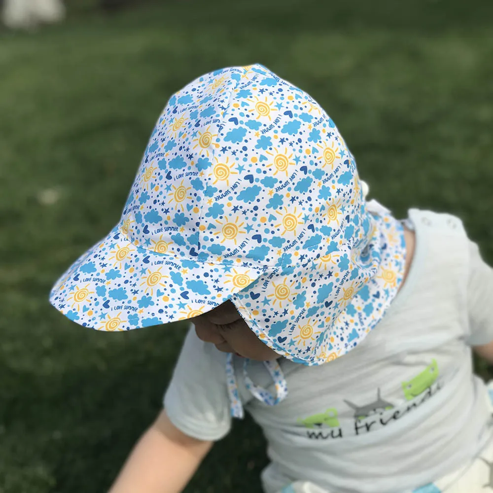Baby Sun Hat Adjustable Summer Baby Cap for Boys Travel Beach S/L Baby Girl Hat Kids Infant Accessories Children Hats SPF 50+