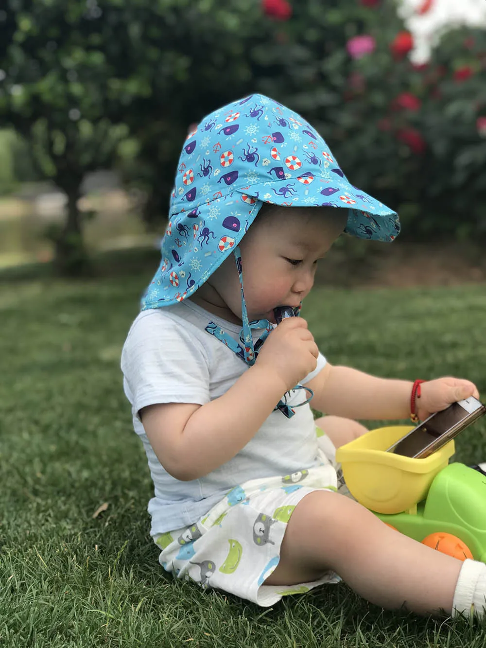 Baby Sun Hat Adjustable Summer Baby Cap for Boys Travel Beach S/L Baby Girl Hat Kids Infant Accessories Children Hats SPF 50+