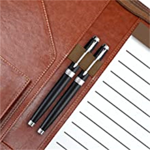 A4 Multifunctional Conference Folder Business Stationery Folder Leather Contract File Folders Zippered Organizer Card Holder
