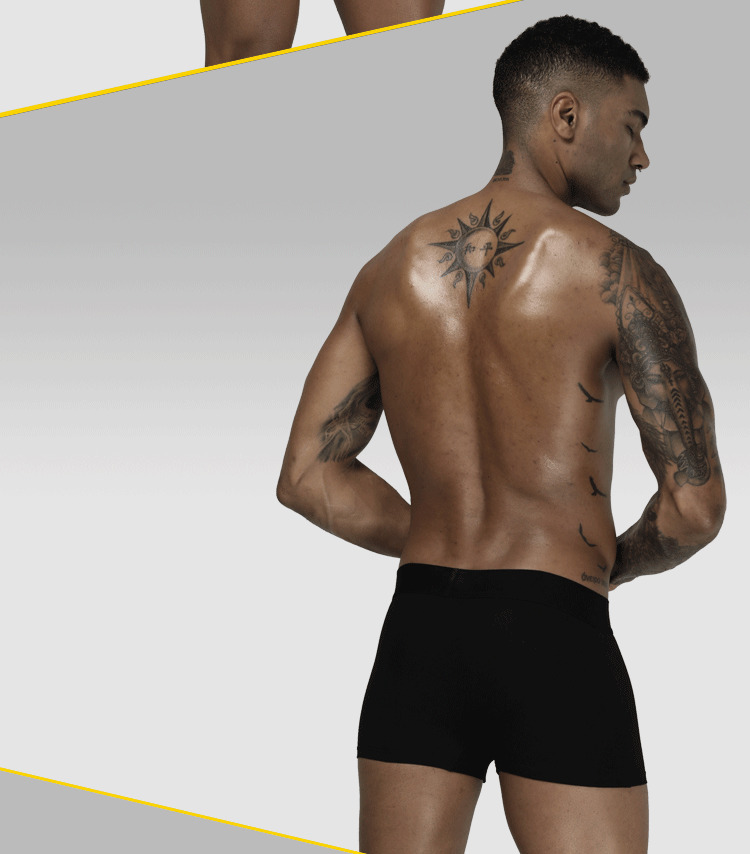 ORLVS Mens Boxer Sexy Underwear Soft Boxershorts Cotton Underpants Male Panties 3D Pouch Shorts Under Wear Pants Short