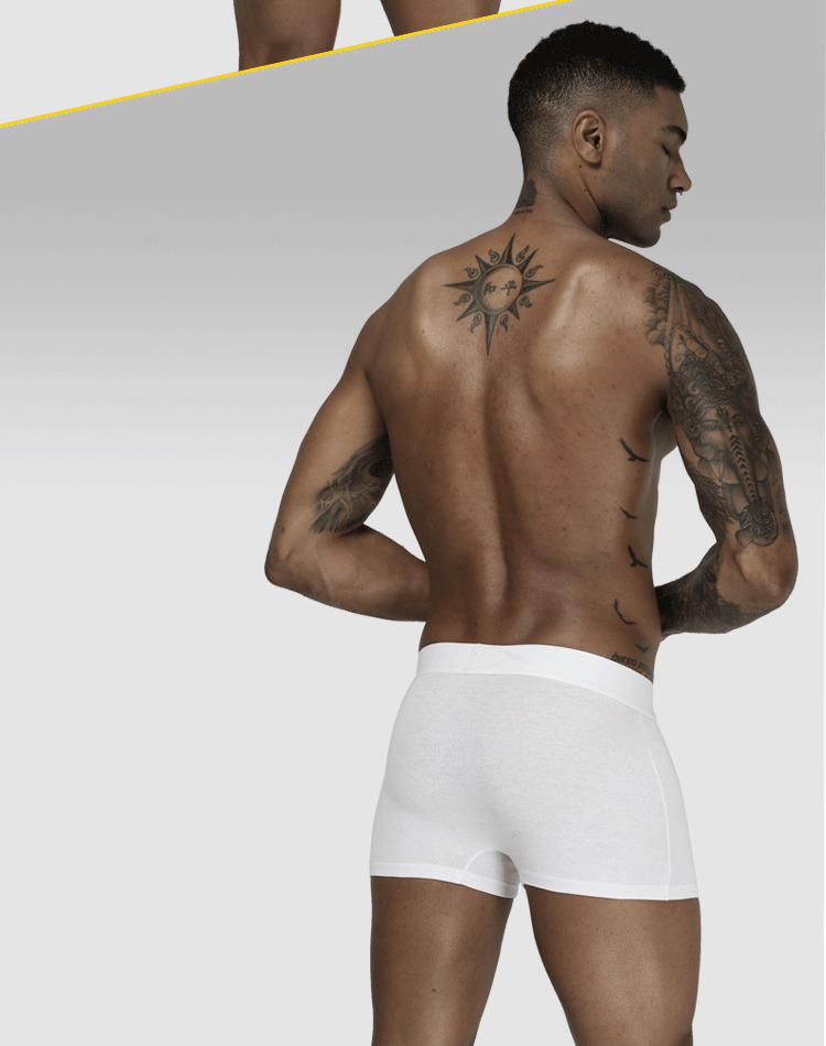 ORLVS Mens Boxer Sexy Underwear Soft Boxershorts Cotton Underpants Male Panties 3D Pouch Shorts Under Wear Pants Short